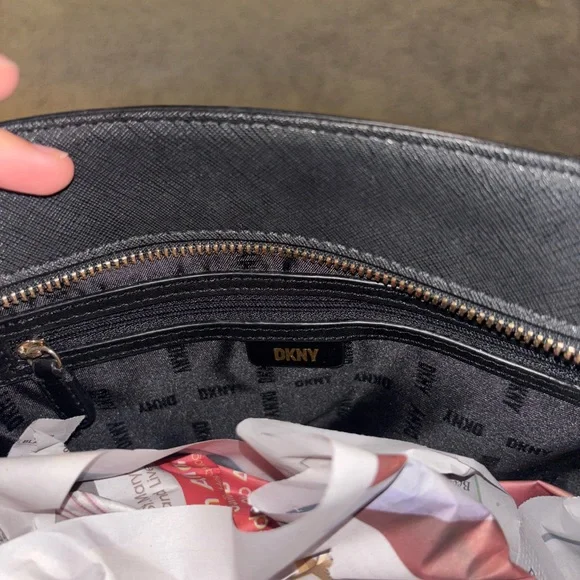 DKNY Black Monogram Tote - Picture 7 of 10